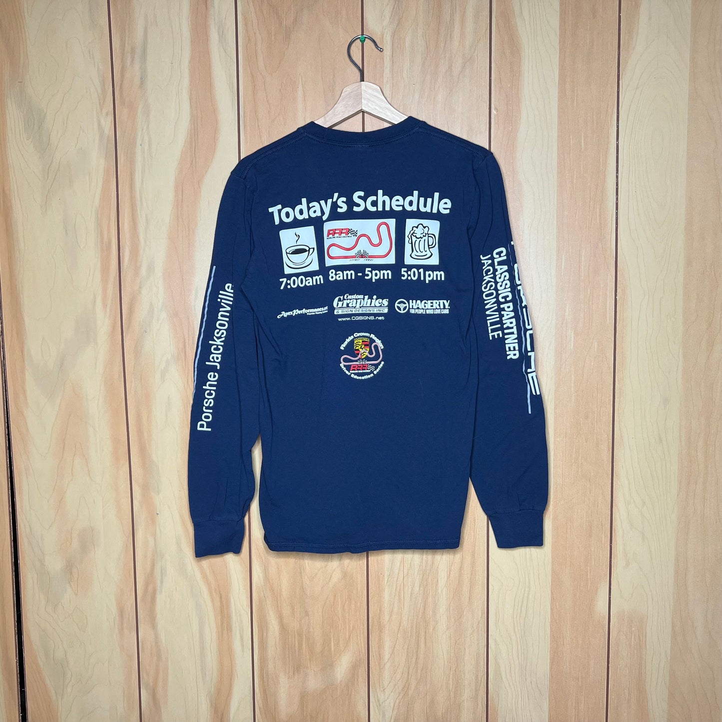 Porsche Driving School Long Sleeve Shirt Size Large Modern