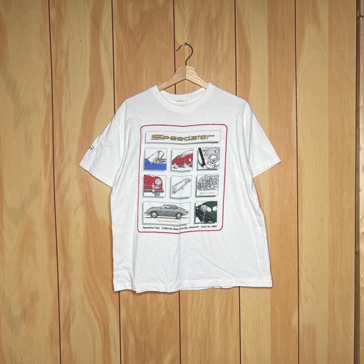 90s Porsche 356 Speedster Fest Car Show Shirt Size XL