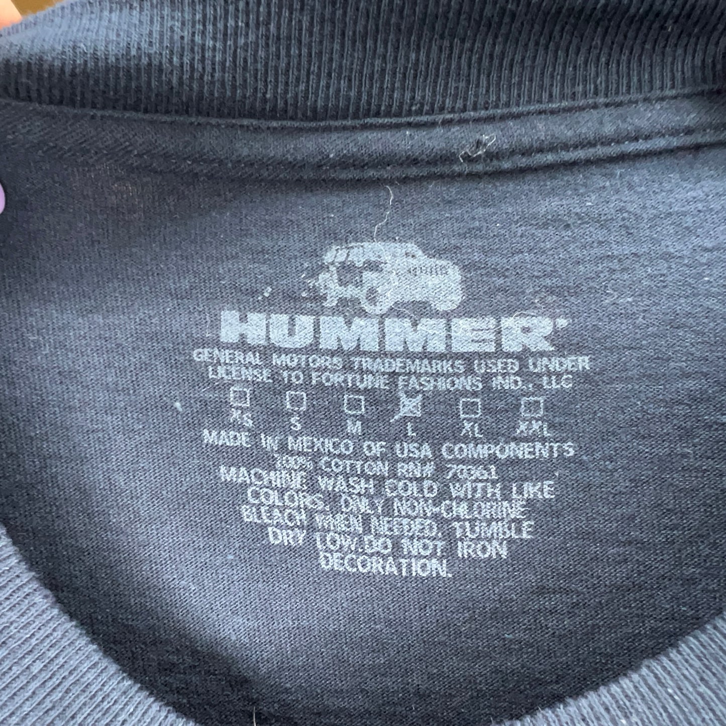 Hummer H3 Like Nothing Else Promo SUV Truck Shirt Size Large Modern