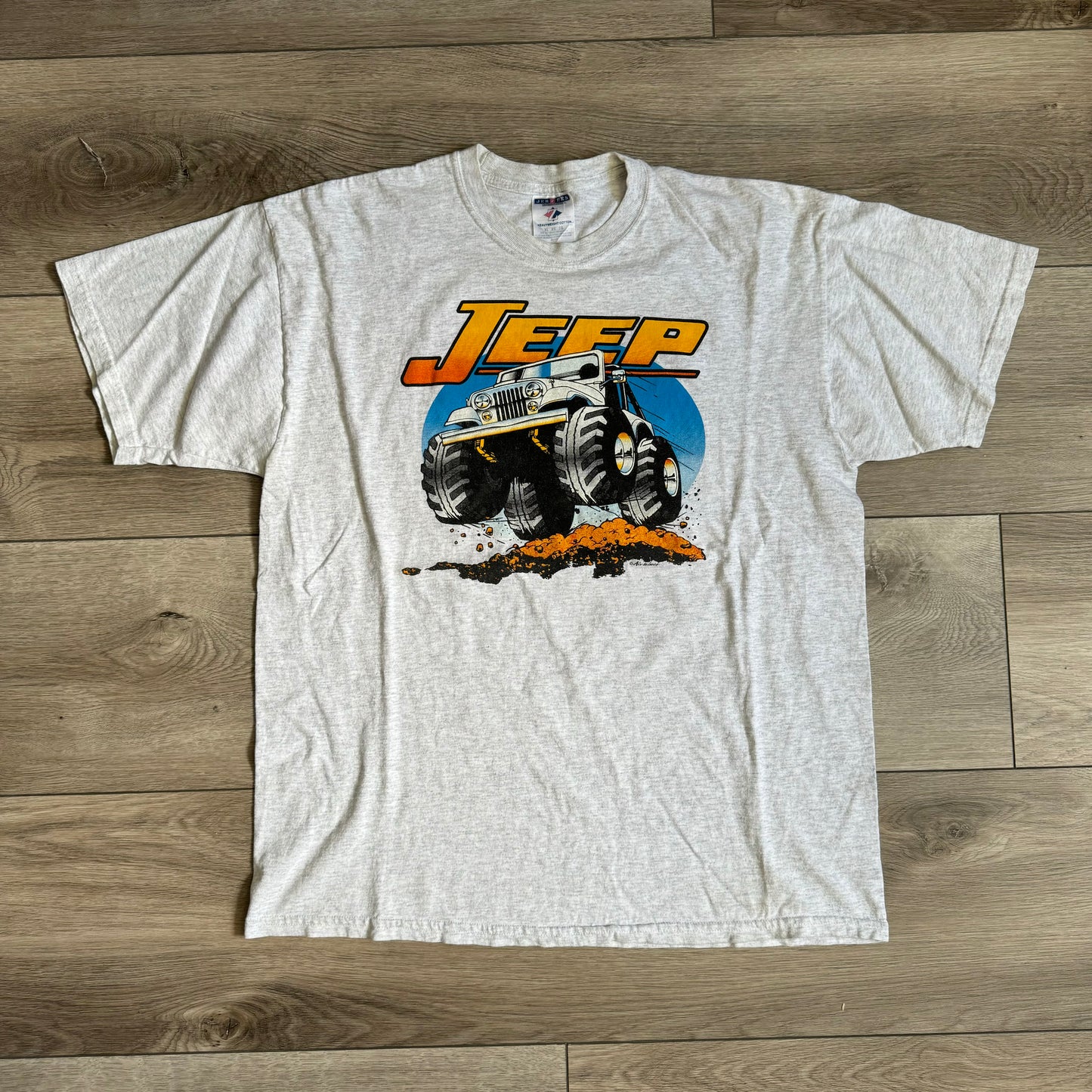 Jeep Big Wheel Cartoon Shirt Size XL