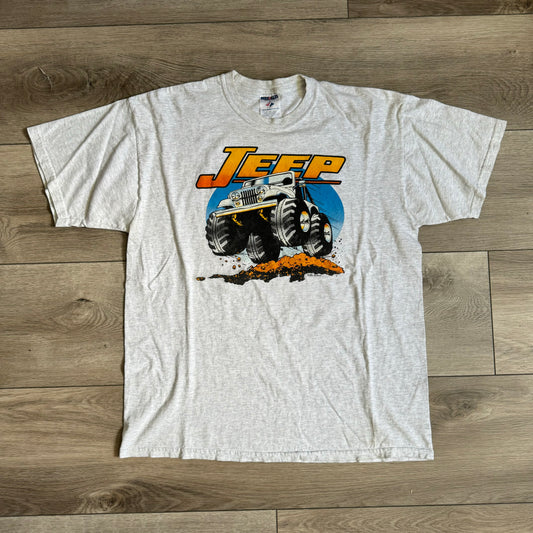 Jeep Big Wheel Cartoon Shirt Size XL
