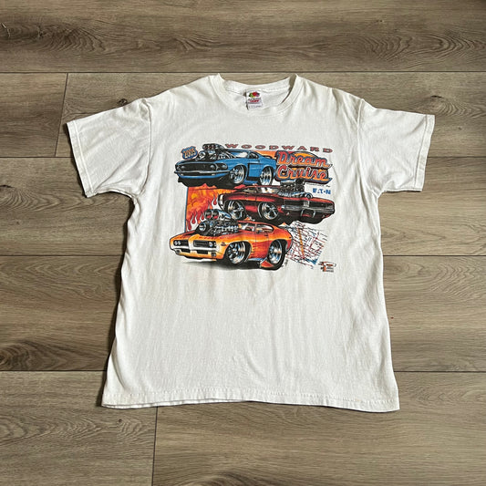 Woodward Dream Cruise Cartoon Muscle Car Shirt L