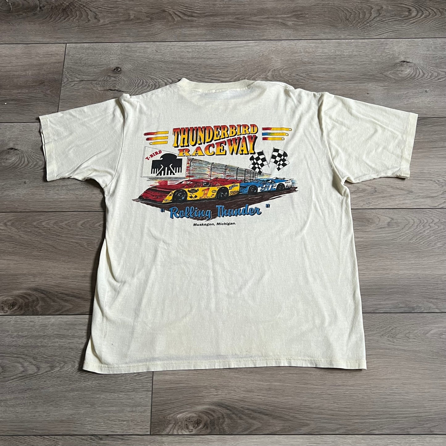 Rolling Thunder Thunderbird Raceway Muskegon Shirt Size XL