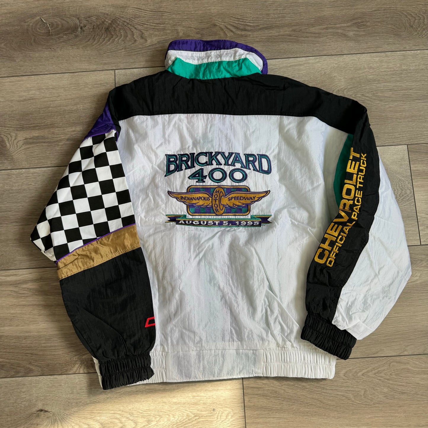 Chevy 1995 Brickyard 400 Pace Truck Jacket Size Large
