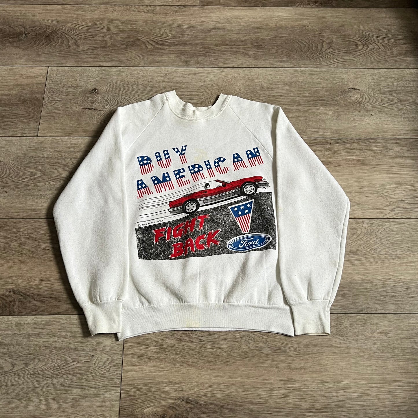 Ford Mustang Fox Body American Sweatshirt Size Medium