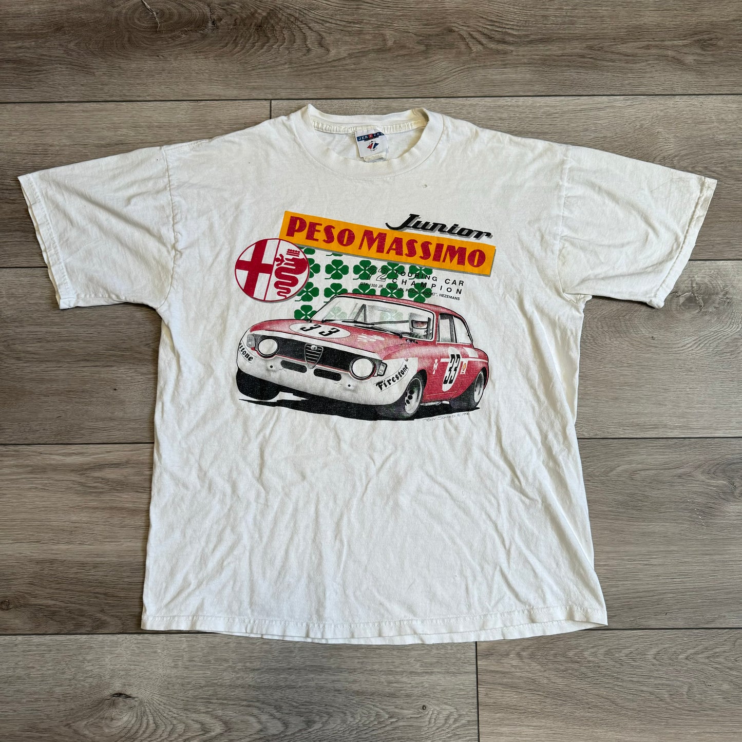 Alfa Romeo GTA Junior Race Car Shirt Size Large