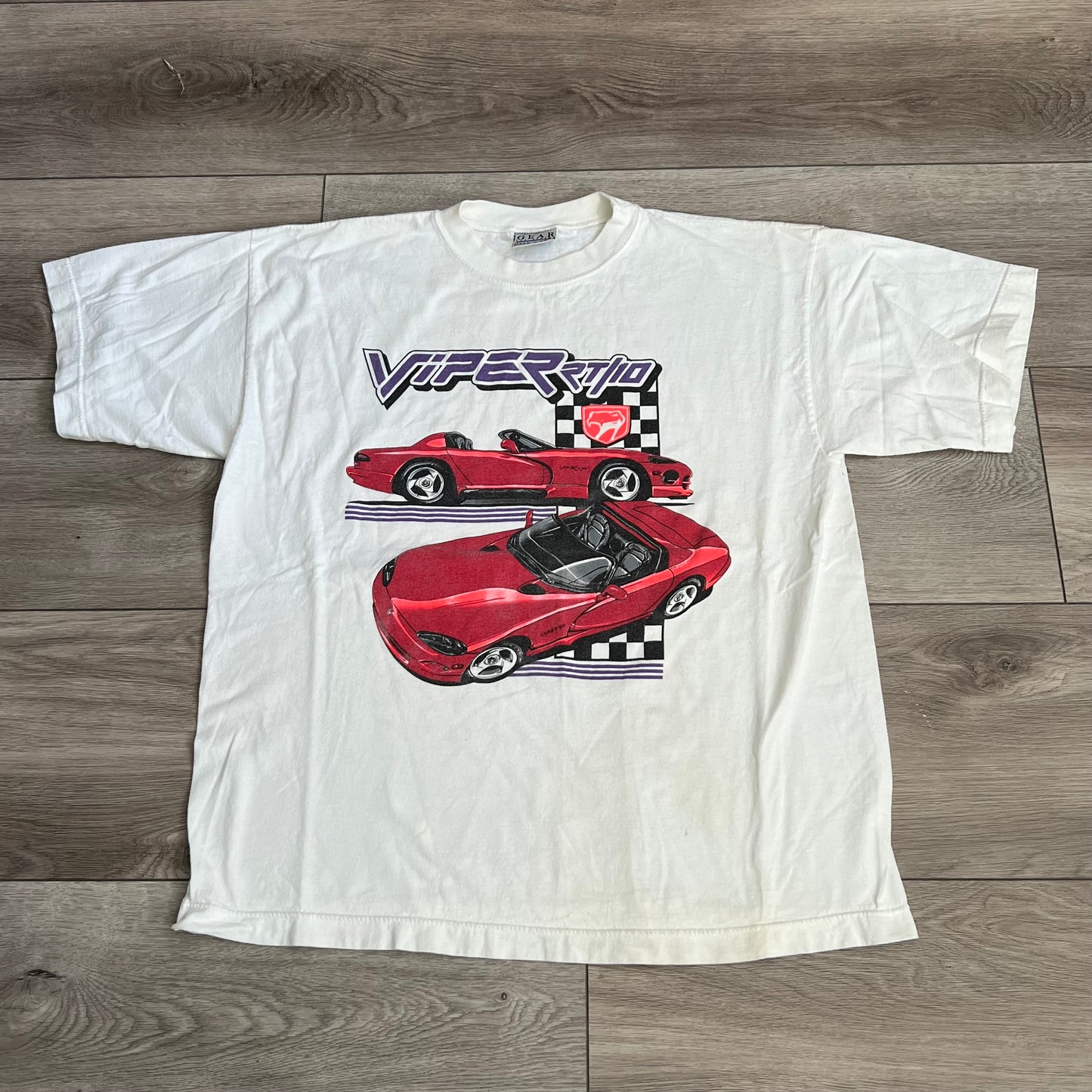 Dodge Viper Checkered Shirt Size Large