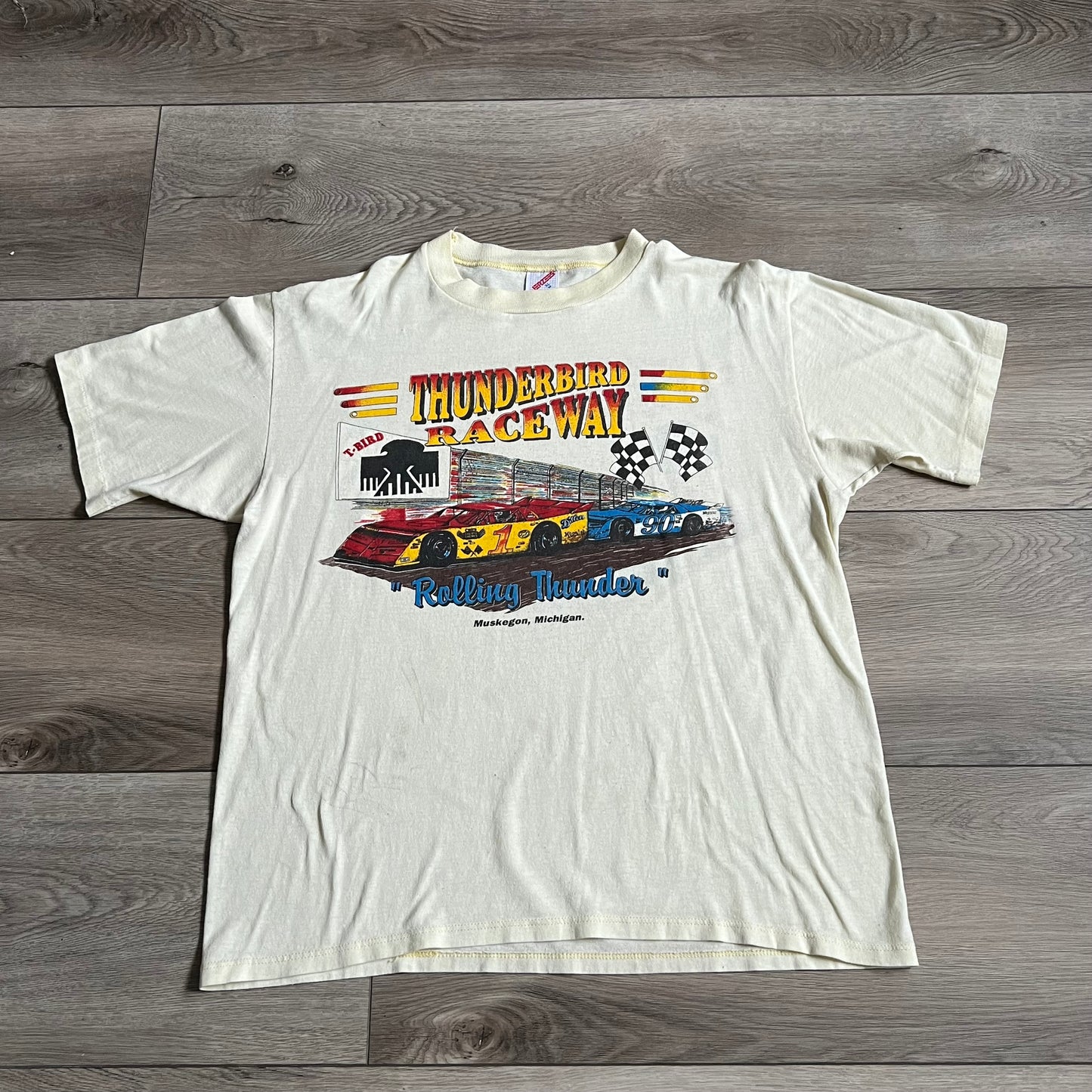 Rolling Thunder Thunderbird Raceway Muskegon Shirt Size XL