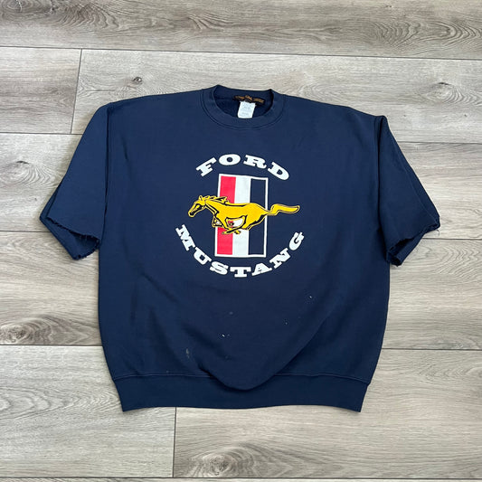 Ford Mustang Cut Off Sweatshirt Size XL