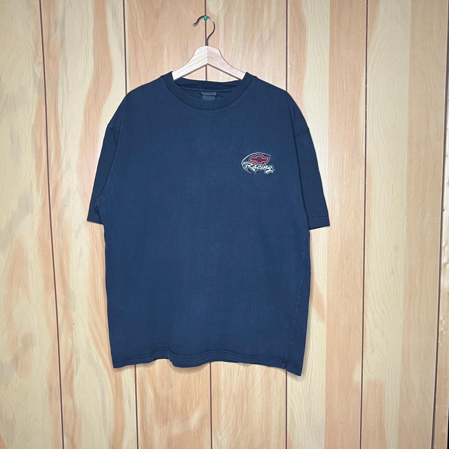 00s Chevy Racing Chest Logo Embroidered Shirt Size XL