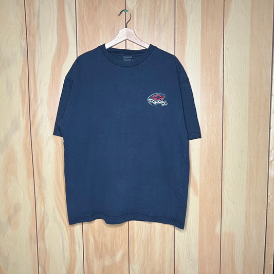00s Chevy Racing Chest Logo Embroidered Shirt Size XL