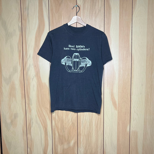 80s BMW Two Cylinder Motorcycle Shirt Size M