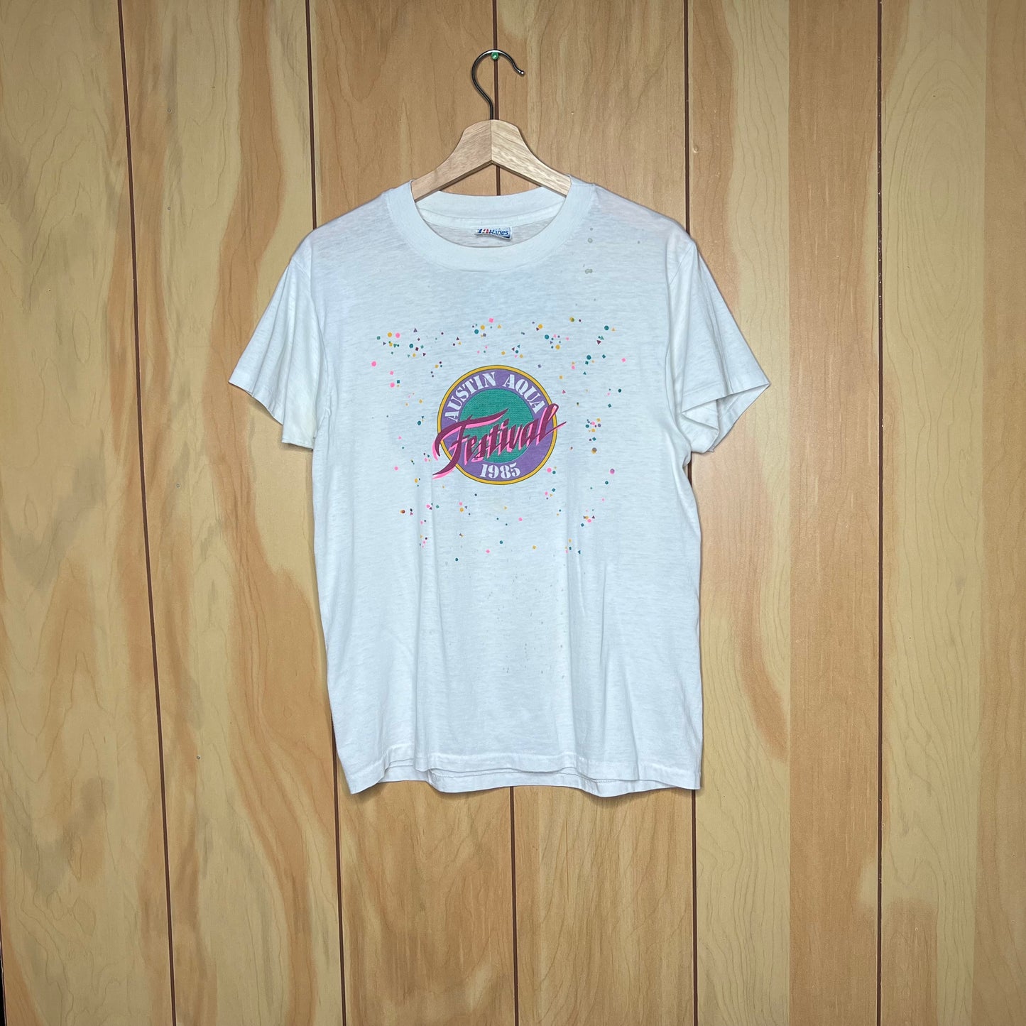 1985 Austin Aqua Motorcycle Festival Bike Race Shirt Size Large
