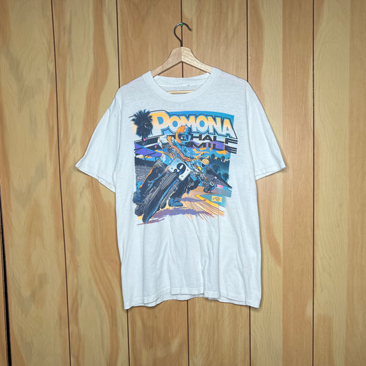 1991 Pomona Half Mile So Cal Motorcycle Bike Racing Shirt Size XL