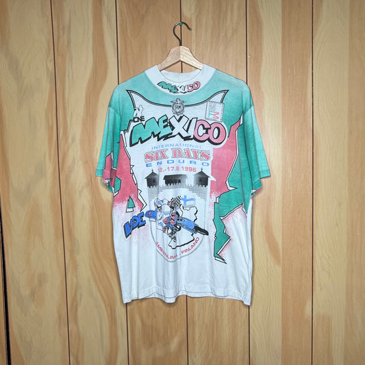 1996 Mexico Enduro Six Day Motorcycle Bike Racing Shirt