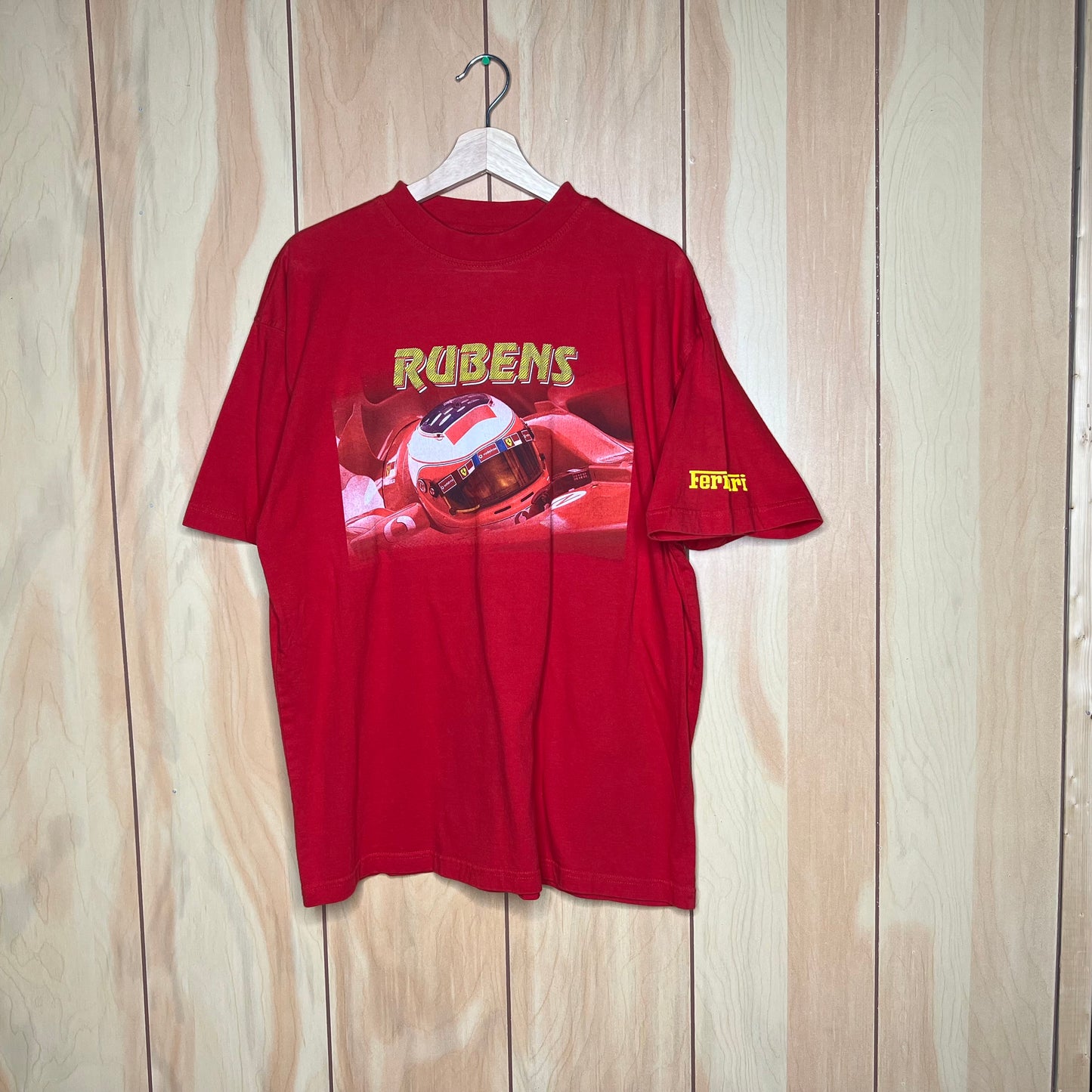 2001 Ferrari Racing Rubens Shirt Size Large
