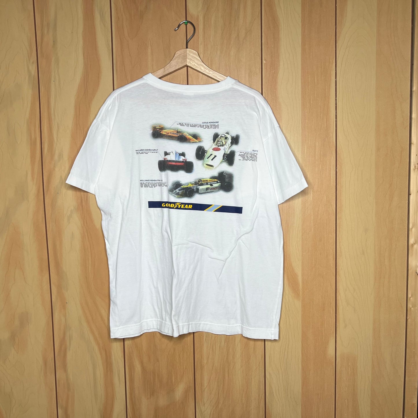 90s Goodyear Formula 1 Indy Car Racing History Shirt Size XL