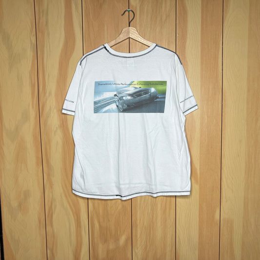 00s Lexus IS250 Bold Stitch Promo Cropped Shirt Size XL