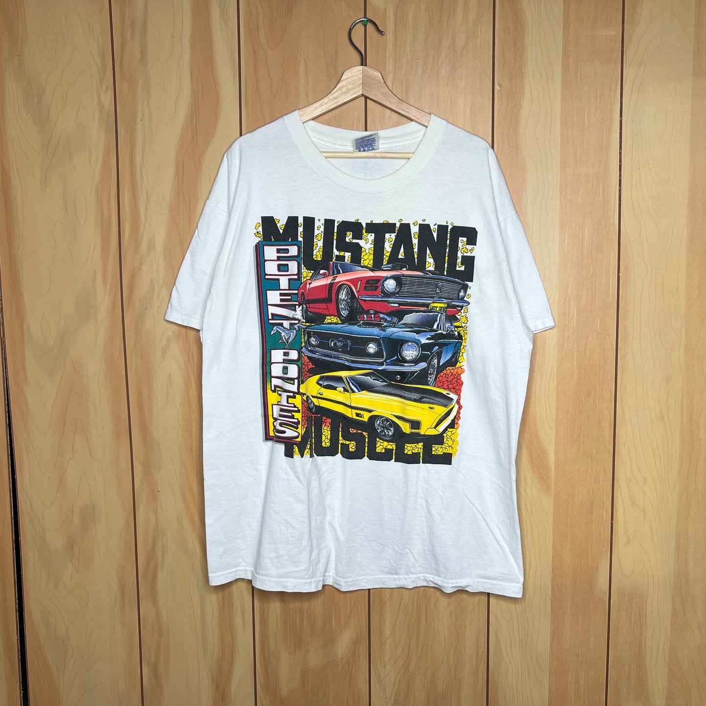 90s Ford Mustang Muscle Potent Ponies Shirt Size XL