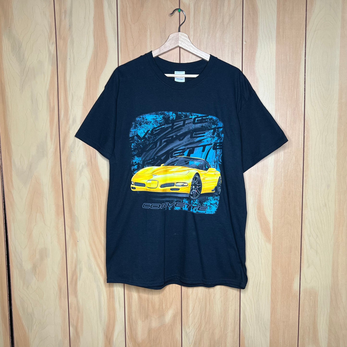 00s Chevy Chevrolet Corvette C5 Splash Graphic Shirt Size Large