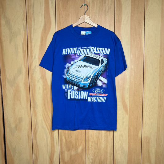 00s NASCAR Ford Racing Fusion Race Car Shirt Size Medium