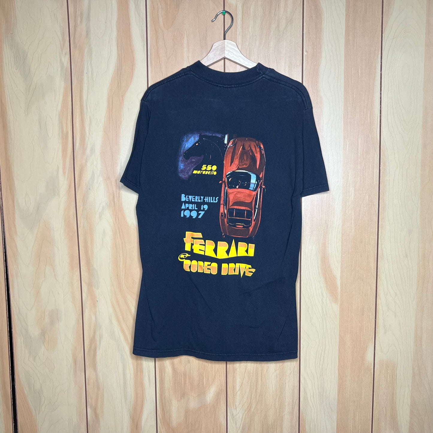 1997 Ferrari 550 Maranello Rodeo Drive Shirt Size Large