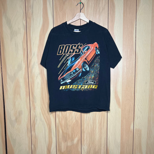 00s Ford Mustang Boss Speckle Car Shirt Size Large