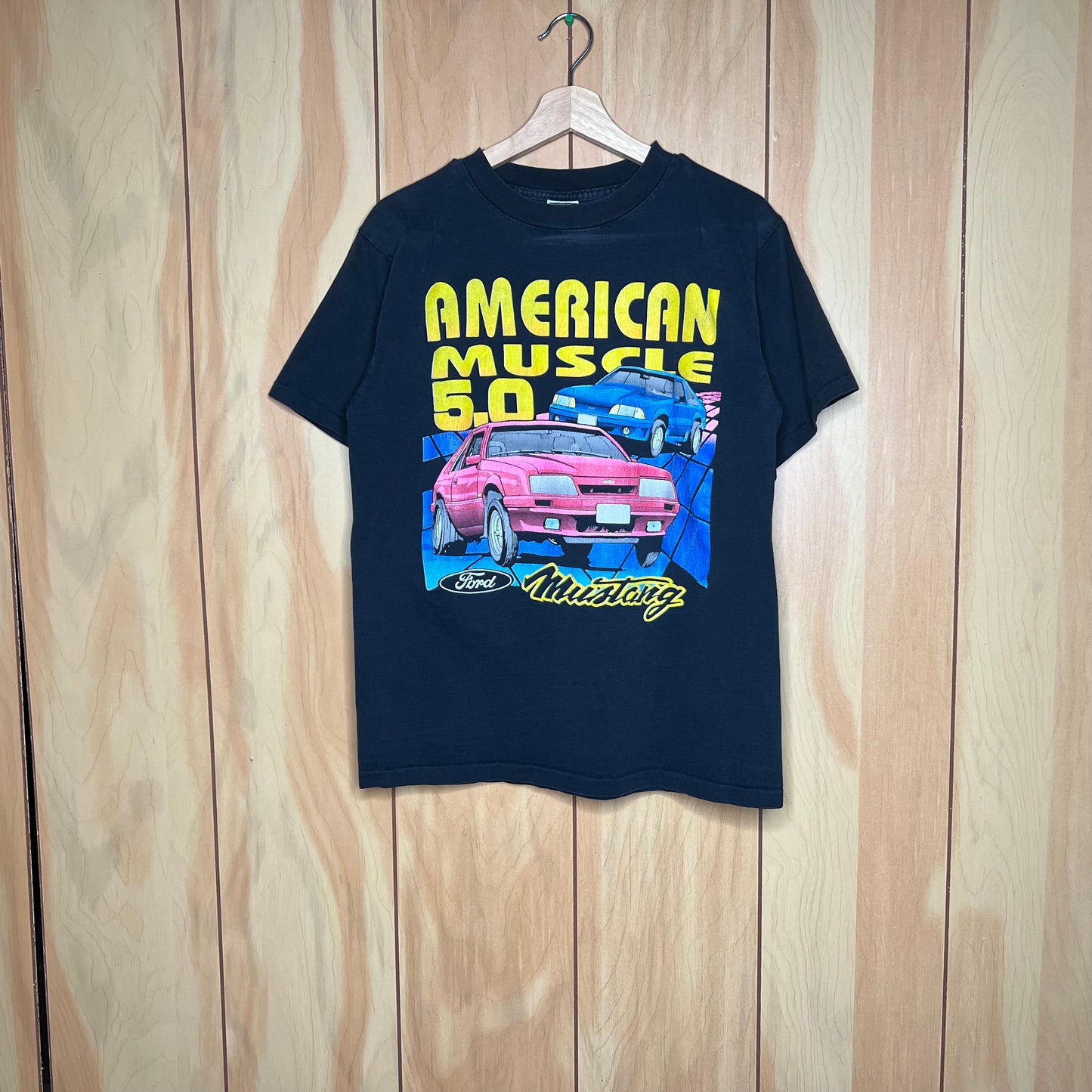 90s Ford Mustang Fox Body American Muscle 5.0 Shirt Size Medium