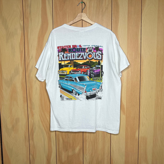 00s Route 66 Rendezvous Chevy Shirt Size XL