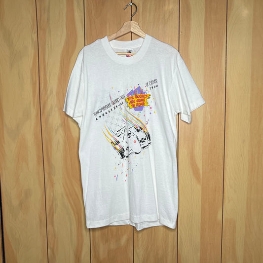 90s Grand Prix of Denver The Rockies  are Going to Roar Shirt Size Large