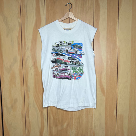 90s Jaguar Racing Daytona Le Mans History on the Prowl Cut Off Shirt Size Large