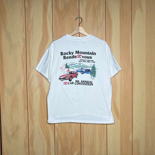 90s Nissan Z Rocky Mountain Rendezvous Z Car Convention Car Show Shirt Size Large