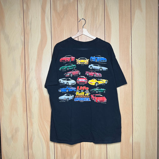 90s Life is Full of Important Choices Super Car Shirt Size XL