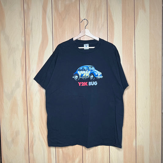 90s Y2K Bug Volkswagen Beetle Car Shirt Size XL