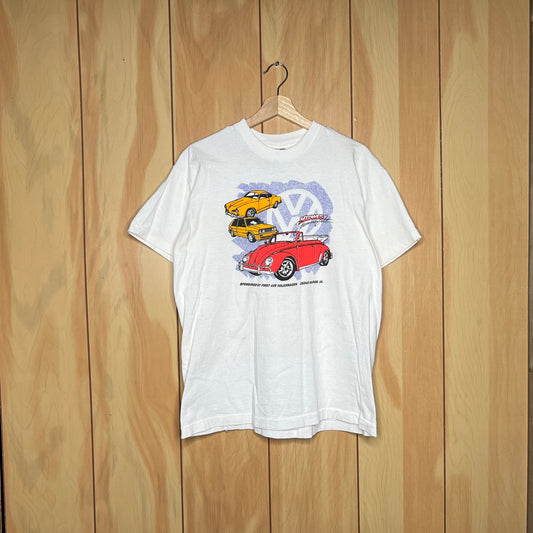 90s Volkswagen Midwest Summerfest Beetle Golf GTI Car Show Shirt Size Large