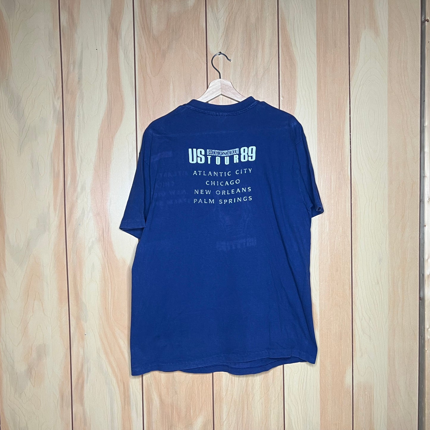 80s Porsche 935 Whale Tail Pioneer US Tour Promo Car Shirt Size XL