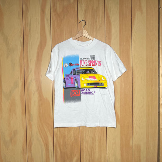 90s Porsche 964 SCCA Road America  June Sprints Car Racing Shirt Size M