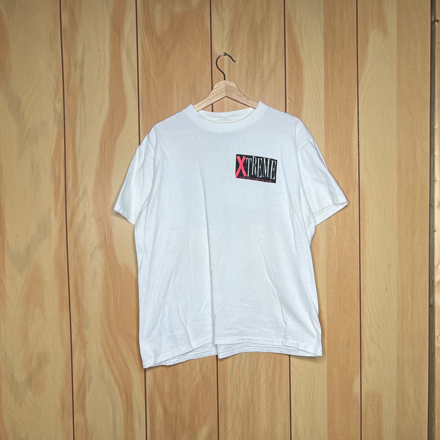 90s Xtreme Porsche 964 Motorcycle Bike Slower Traffic Keep Right Shirt Size XL