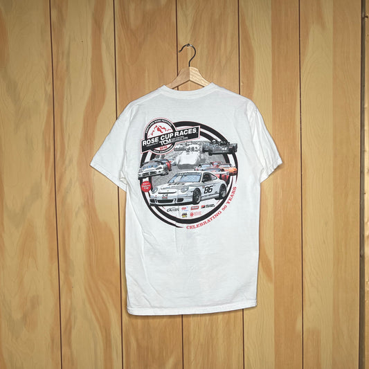 2010 Portland Rose Festival Road Racing Porsche 997 GT Cup Dodge Viper Shirt Size Large