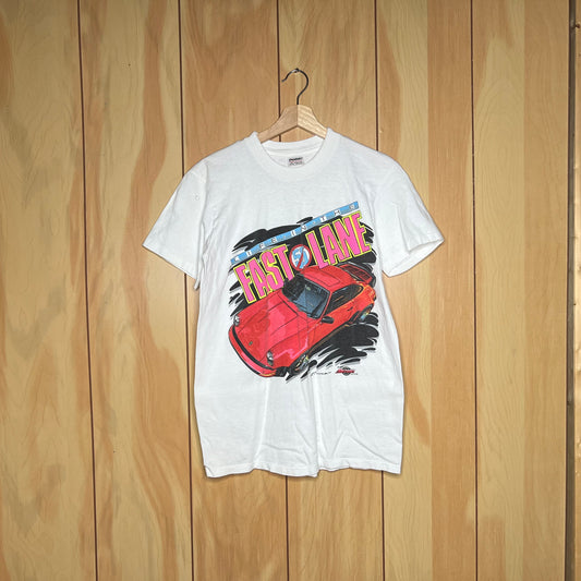 80s Porsche 930 Turbo Life in the Fast Lane Shirt Car Shirt Size Medium