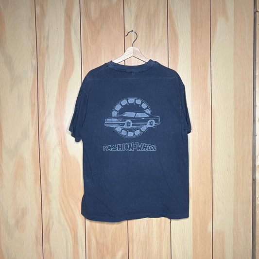 80s Mercedes Benz 560SEC Fashion Wheels Promo Shirt Size XL