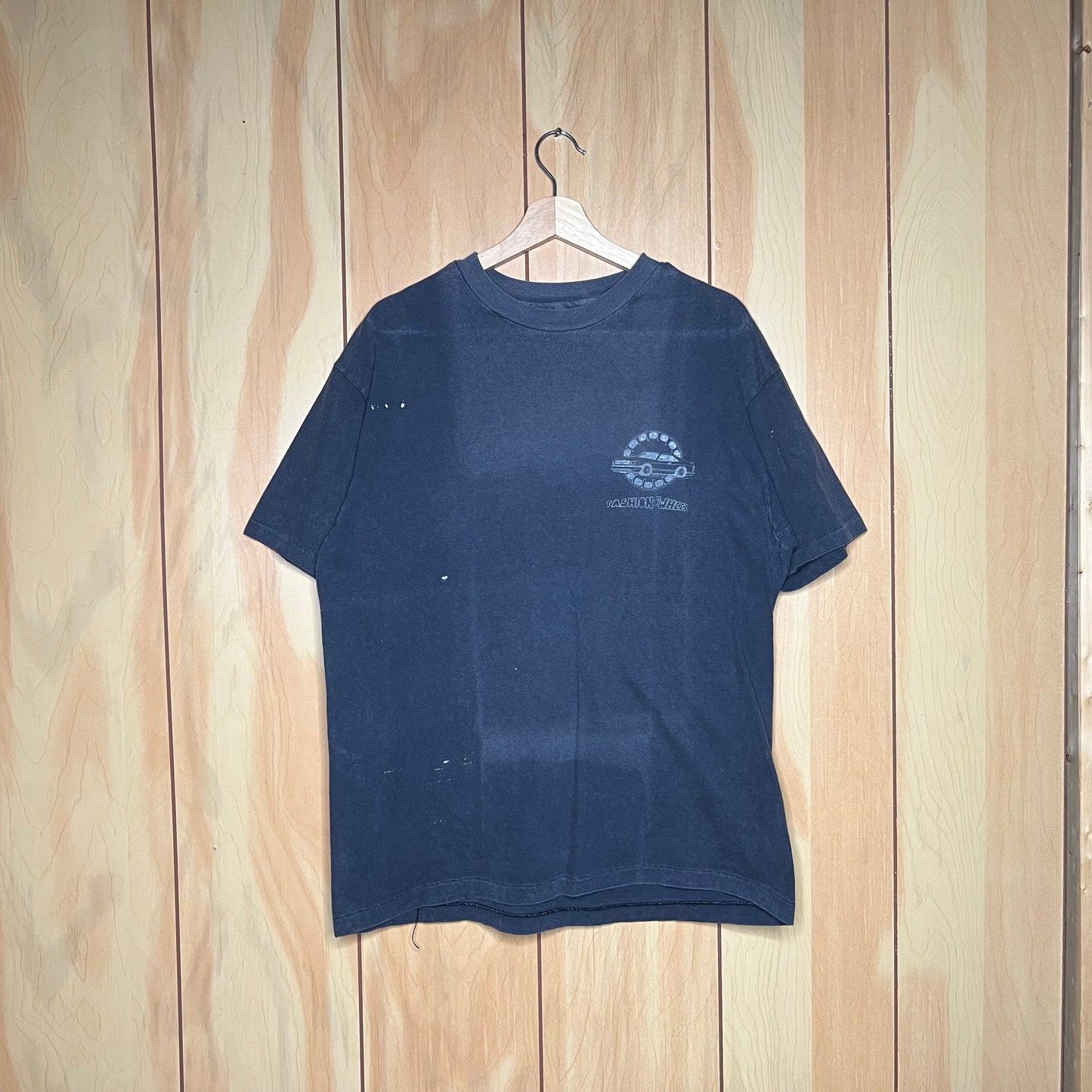80s Mercedes Benz 560SEC Fashion Wheels Promo Shirt Size XL