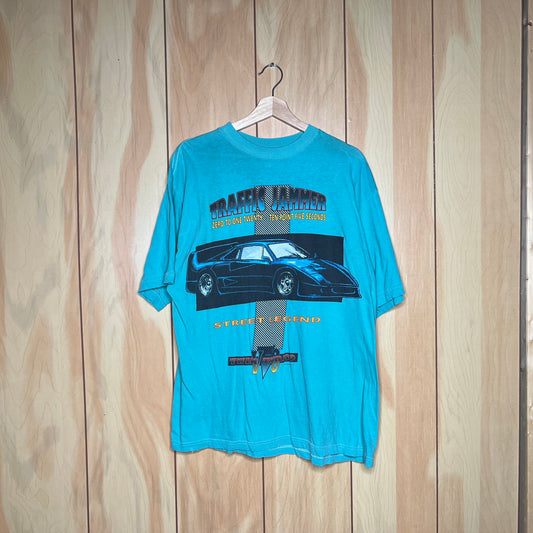 90s Ferrari F40 Traffic Jammer Steet Legend Car Shirt Size Large
