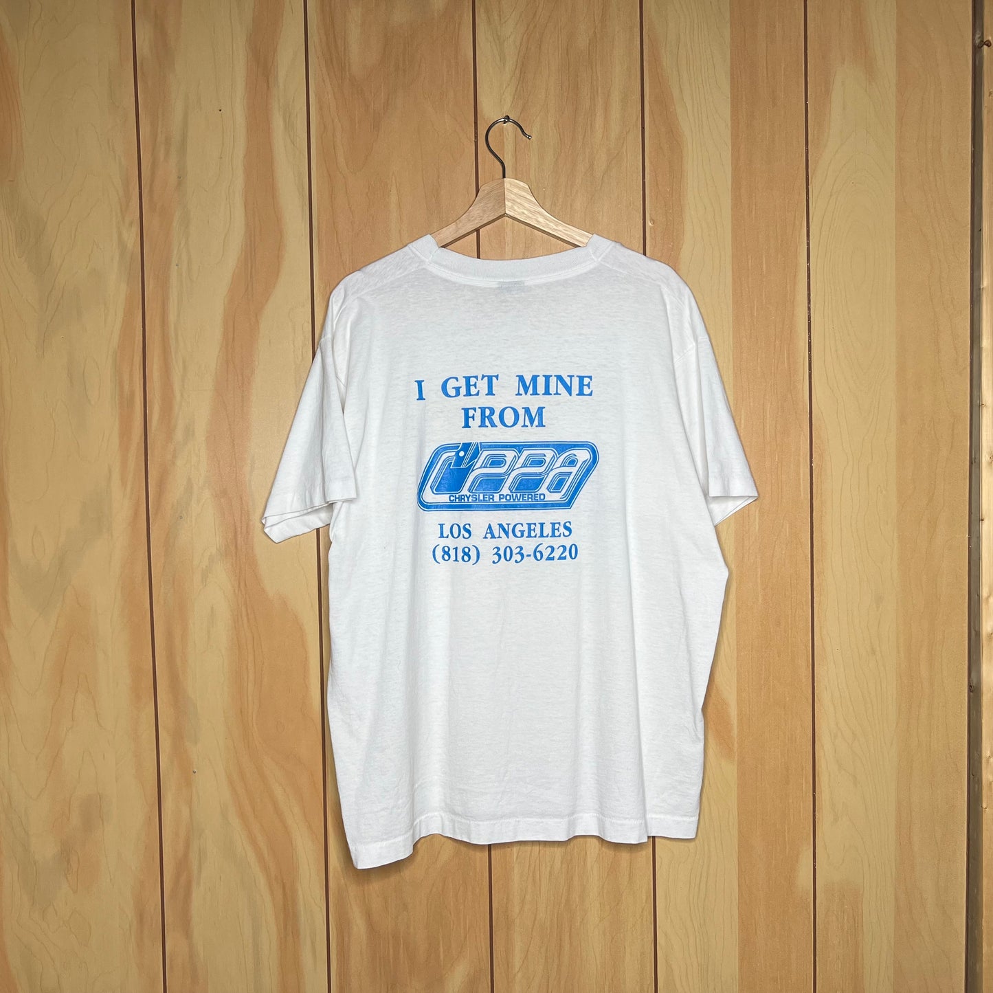 90s Chrysler Power HEMI Muscle Car Cartoony Shirt Size XL