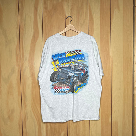 90s Jeep Wrangler Off Roader Wes Johnson Snap On Racing Shirt Size XXL