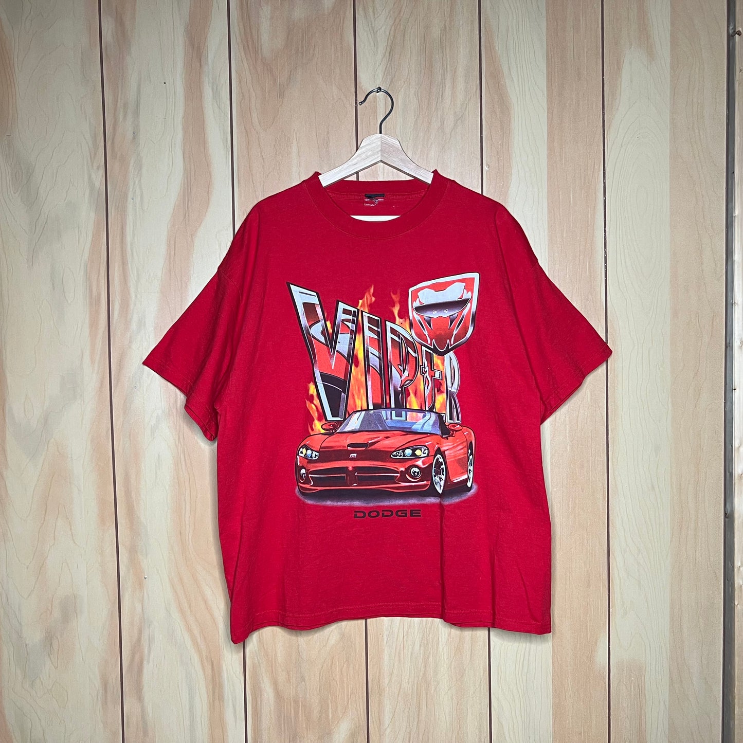 00s Dodge Viper Gen 3 Flames Car Shirt Size XL