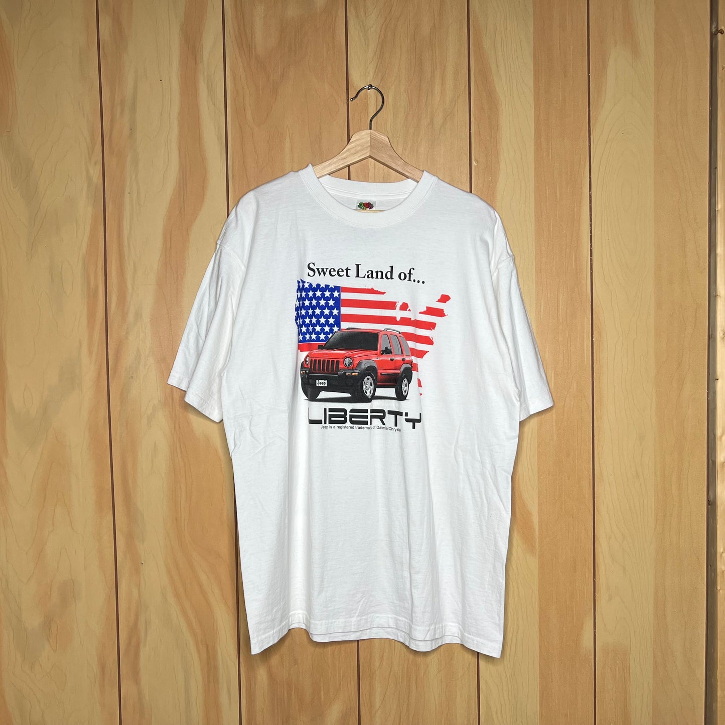 00s Jeep Libery Sweet Land of Liberty Promo SUV Shirt Size XL