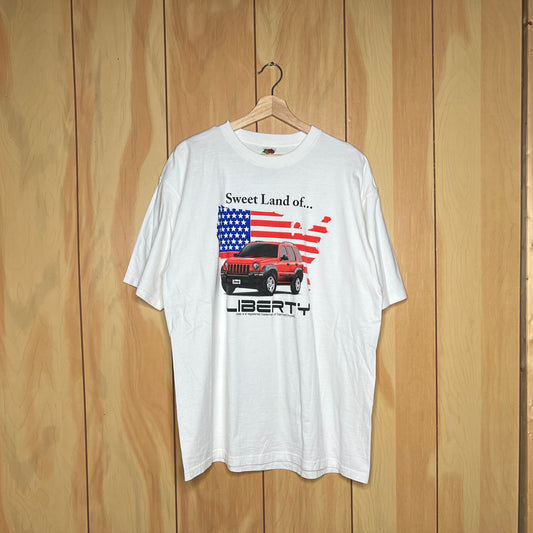 00s Jeep Libery Sweet Land of Liberty Promo SUV Shirt Size XL