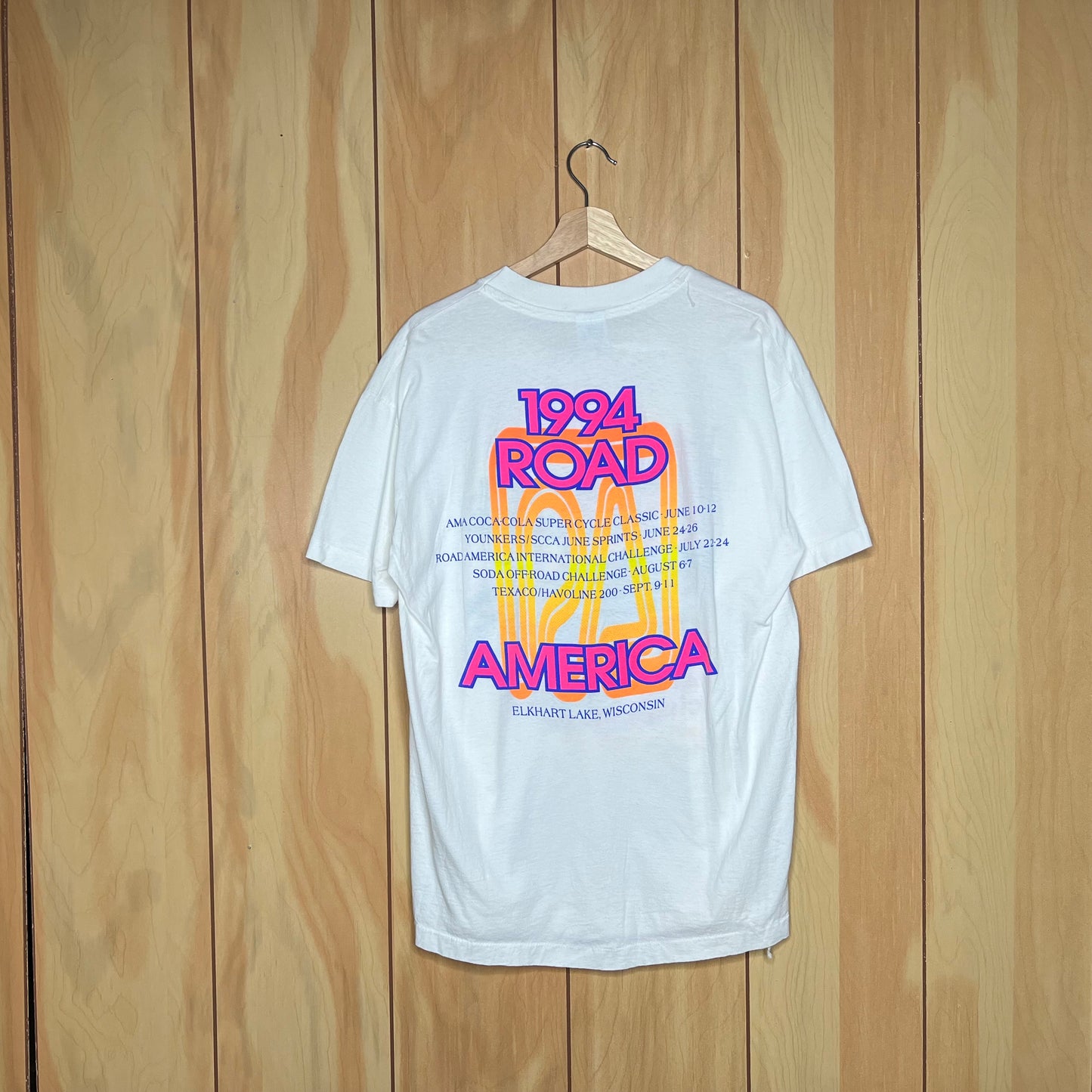 90s Ford GT40 International Challenge Road Racing Car Shirt Size XL