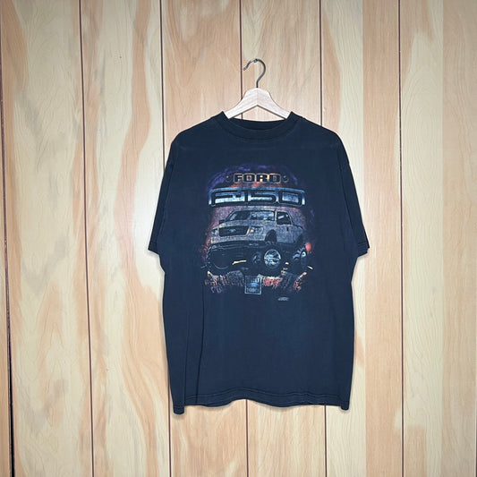 00s Ford F150 Built Ford Tough Lifted Truck Faded Shirt Size XL